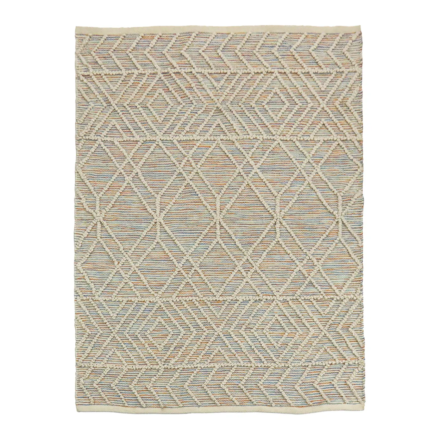 National Tree Company 4x6 ft. Multicolor Hand Woven Outdoor Rug