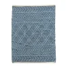 National Tree Company 4x6 ft. Navy Blue Hand Woven Outdoor Rug