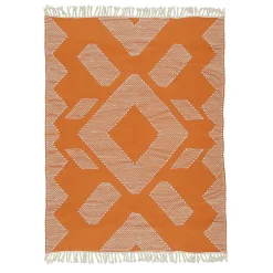 National Tree Company 5x7 ft. Papaya Hand Woven Outdoor Rug