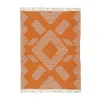 National Tree Company 4x6 ft. Papaya Hand Woven Outdoor Rug