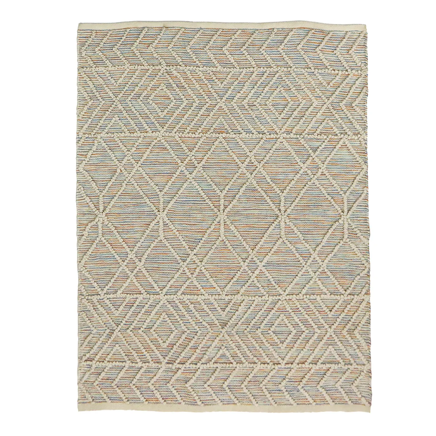 National Tree Company 5x7 ft.Multicolor Hand Woven Outdoor Rug